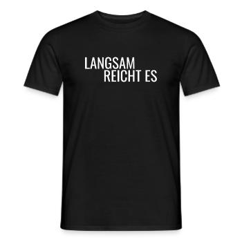 Slowly enough, - Men's T-Shirt - black - Front - AI Model Male 178 light (178cm)