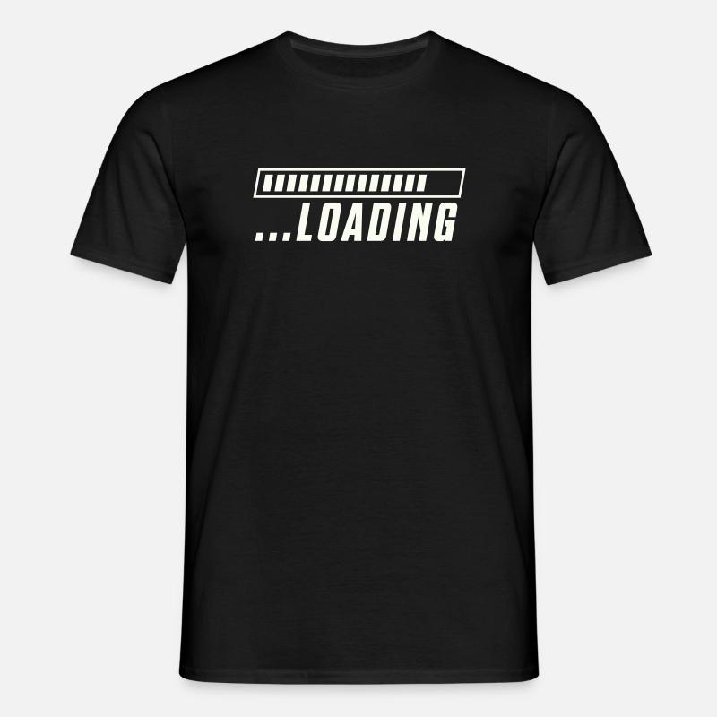 Loading Bar Loading Progress - Men's T-Shirt - black