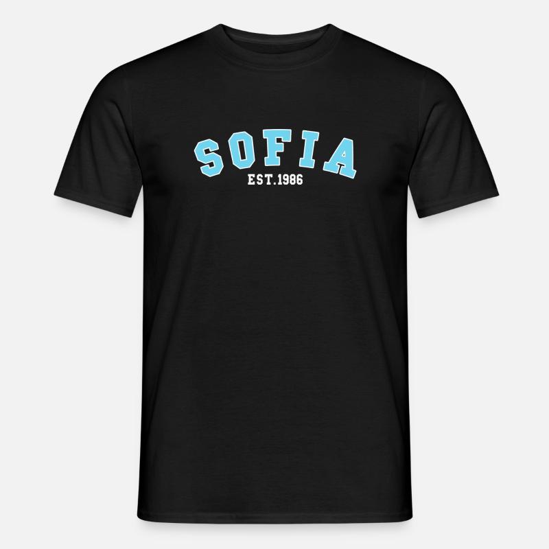 Sofia gegründet 1986 - Männer T-Shirt - Schwarz