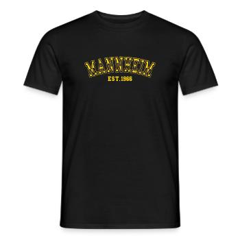 Mannheim Est. 1966 - Men's T-Shirt - black - Front - AI Model Male 178 light (178cm)