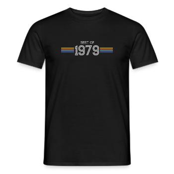 Best Of 1979 Funny Gift T-Shirt - Men's T-Shirt - black - Front - AI Model Male 178 light (178cm)