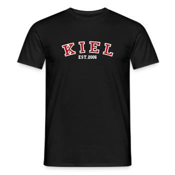 Kiel Fondé en 2006 - T-shirt homme - noir - Devant - AI Model Male 178 light (178cm)