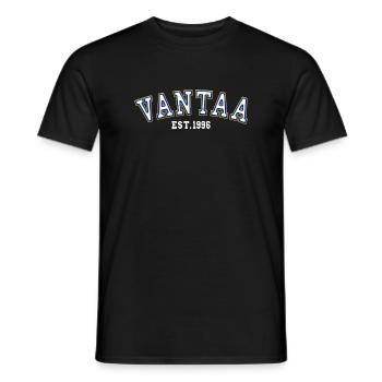 Vantaa gegründet 1996 - Männer T-Shirt - Schwarz - Vorne - AI Model Male 178 light (178cm)