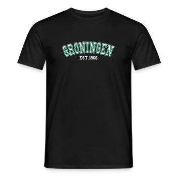 Groningen gegründet 1966 - Männer T-Shirt - Schwarz - Vorne - AI Model Male 178 light (178cm)