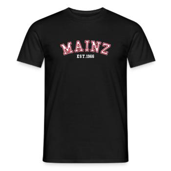 Mayence Fondée en 1966 - T-shirt homme - noir - Devant - AI Model Male 178 light (178cm)