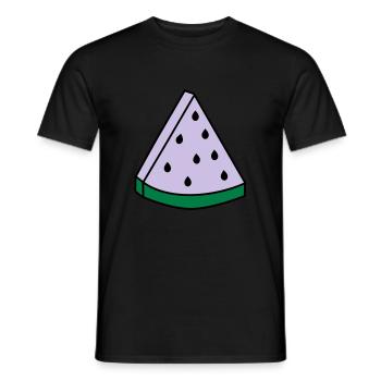 watermelon - Men's T-Shirt - black - Front - AI Model Male 178 light (178cm)