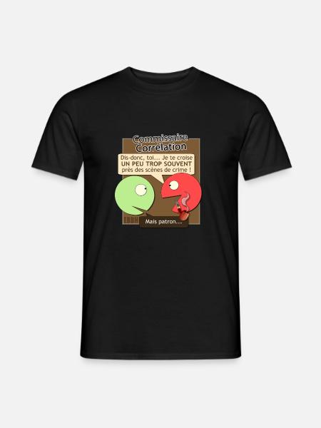 Commissaire Corrélation - T-shirt homme - noir
