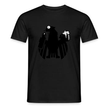 Kampftrinker Satirischer Adler / Boozer eagle (2c) - Männer T-Shirt - Schwarz - Vorne - AI Model Male 178 light (178cm)