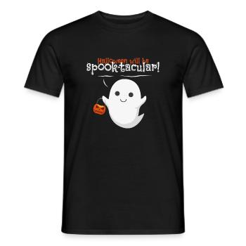 halloween ghost fantôme d'halloween - T-shirt homme - noir - Devant - AI Model Male 178 light (178cm)