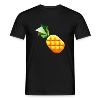 Smiley Pineapple - T-shirt homme - noir - Devant - AI Model Male 178 light (178cm)