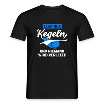 Lustiges Kegeln Hobby Sprüche Kegler Rentner Fun - Männer T-Shirt - Schwarz - Vorne - AI Model Male 178 light (178cm)