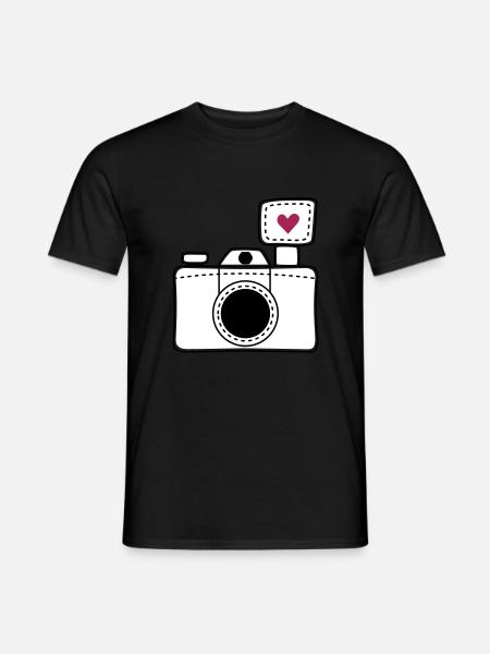Camera love - Men's T-Shirt - black