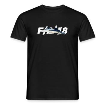 F / A-18 Super Hornet | F 18 | F18 | F / A18 | Hornisse - Männer T-Shirt - Schwarz - Vorne - AI Model Male 178 light (178cm)