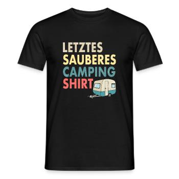 Lustiges Wohnmobil Camper Camping - Männer T-Shirt - Schwarz - Vorne - AI Model Male 178 light (178cm)