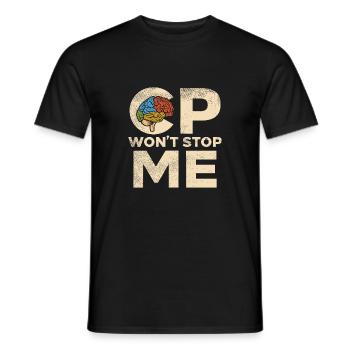 Cerebral Palsy Wont Stop Me - Men's T-Shirt - black - Front - AI Model Male 178 light (178cm)