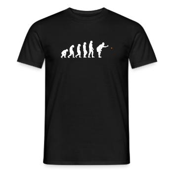 Pétanque évolution cadeau humour pour bouliste - T-shirt homme - noir - Devant - AI Model Male 178 light (178cm)