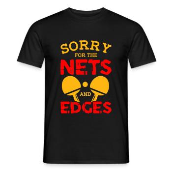 spruch de ping-pong - T-shirt homme - noir - Devant - AI Model Male 178 light (178cm)