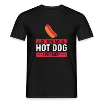 Hot Dog Lover Sausage Fast Food Hot dog food - Men's T-Shirt - black - Front - AI Model Male 178 light (178cm)