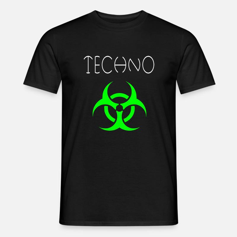 Techno 1 - Männer T-Shirt - Schwarz