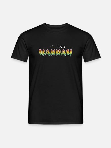 Fornavn Hannah Pigenavn Gave - Mænd T-shirt - sort