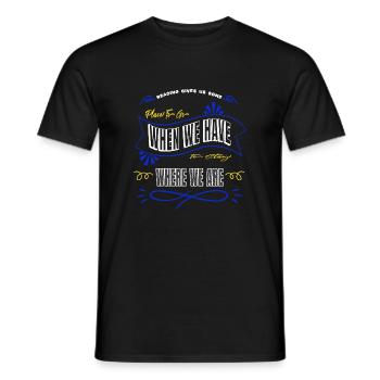 Cat Literary Humor Jokes Love Joke Book Lover - Men's T-Shirt - black - Front - AI Model Male 178 light (178cm)