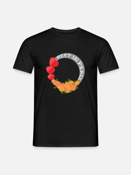 Rest in Peace - Ruhe in Frieden - Männer T-Shirt - Schwarz