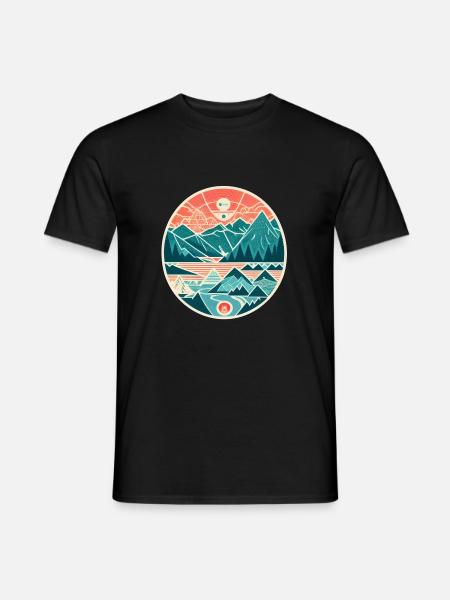 Mountains - Men's T-Shirt - black