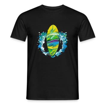 Canoe Kayak - Men's T-Shirt - black - Front - AI Model Male 178 light (178cm)