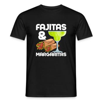 Fajitas & Margaritas Food Wrap Foodie Taco - Männer T-Shirt - Schwarz - Vorne - AI Model Male 178 light (178cm)