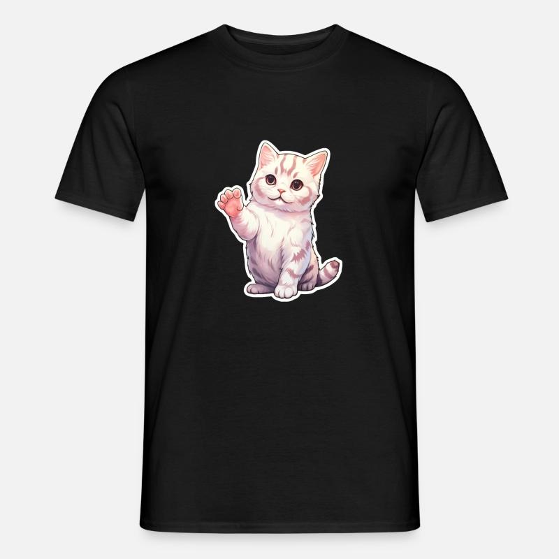 Kätzchen - Männer T-Shirt - Schwarz