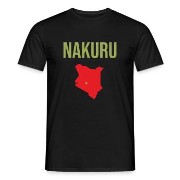 Nakuru Kenya Souvenir Nakuru - Men's T-Shirt - black - Front - AI Model Male 178 light (178cm)