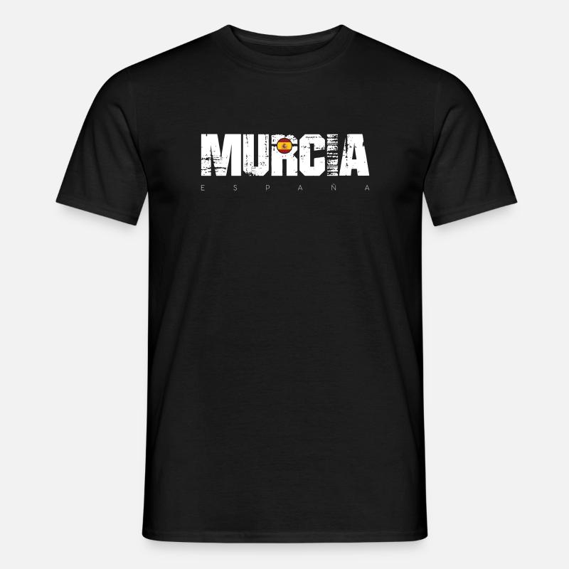 Murcia Spanien Distressed Text - Männer T-Shirt - Schwarz