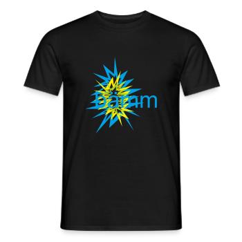 bämm Knaller Volltreffer Ausbruch Karneval - Männer T-Shirt - Schwarz - Vorne - AI Model Male 178 light (178cm)