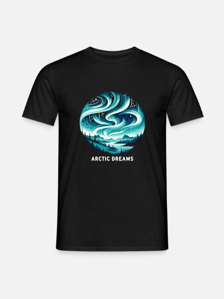 Arctic Whispers - Men's T-Shirt - black