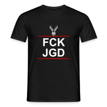 FCK JGD - T-shirt homme - noir - Devant - AI Model Male 178 light (178cm)