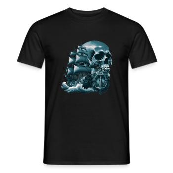 Piraten - Männer T-Shirt - Schwarz - Vorne - AI Model Male 178 light (178cm)