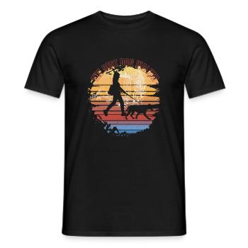 Der beste Hundeausführer - Männer T-Shirt - Schwarz - Vorne - AI Model Male 178 light (178cm)