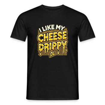 Ich mag My Cheese Drippy, Funny Meme Cheese Lover - Männer T-Shirt - Schwarz - Vorne - AI Model Male 178 light (178cm)