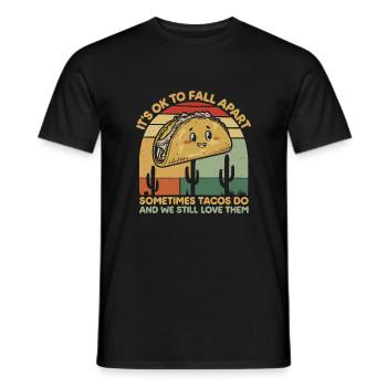 Inspiration with a taco twist - Men's T-Shirt - black - Front - AI Model Male 178 light (178cm)