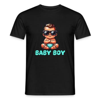 baby boy - Männer T-Shirt - Schwarz - Vorne - AI Model Male 178 light (178cm)