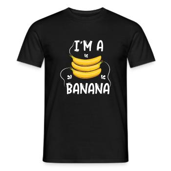 I’m a Banana – Motif de banane amusant et unique - T-shirt homme - noir - Devant - AI Model Male 178 light (178cm)