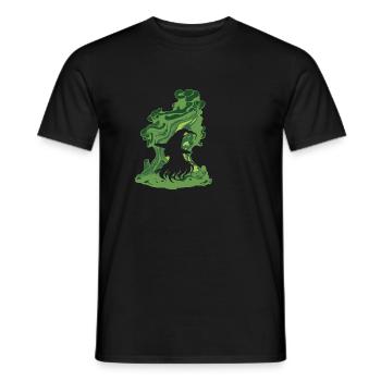 Hexe Zauber Hexenkessel - Männer T-Shirt - Schwarz - Vorne - AI Model Male 178 light (178cm)
