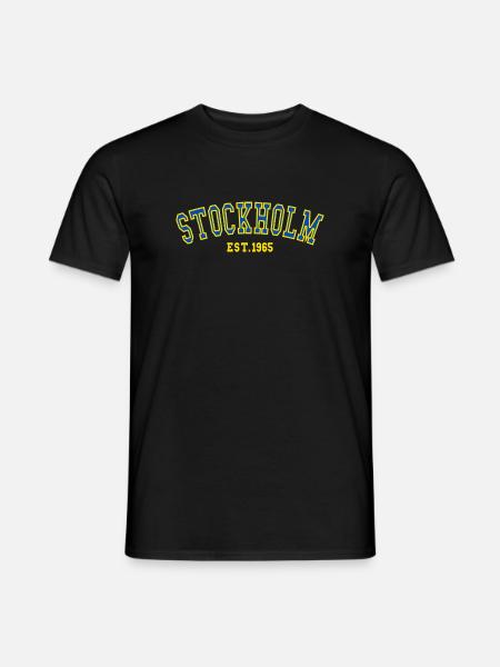 Stockholm Est.1965 - Men's T-Shirt - black