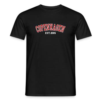 Copenhague Fondé en 2005 - T-shirt homme - noir - Devant - AI Model Male 178 light (178cm)