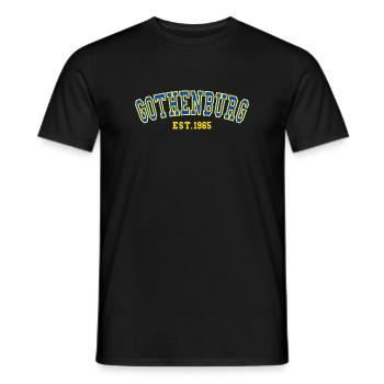 Établissement de Göteborg en 1965 - T-shirt homme - noir - Devant - AI Model Male 178 light (178cm)