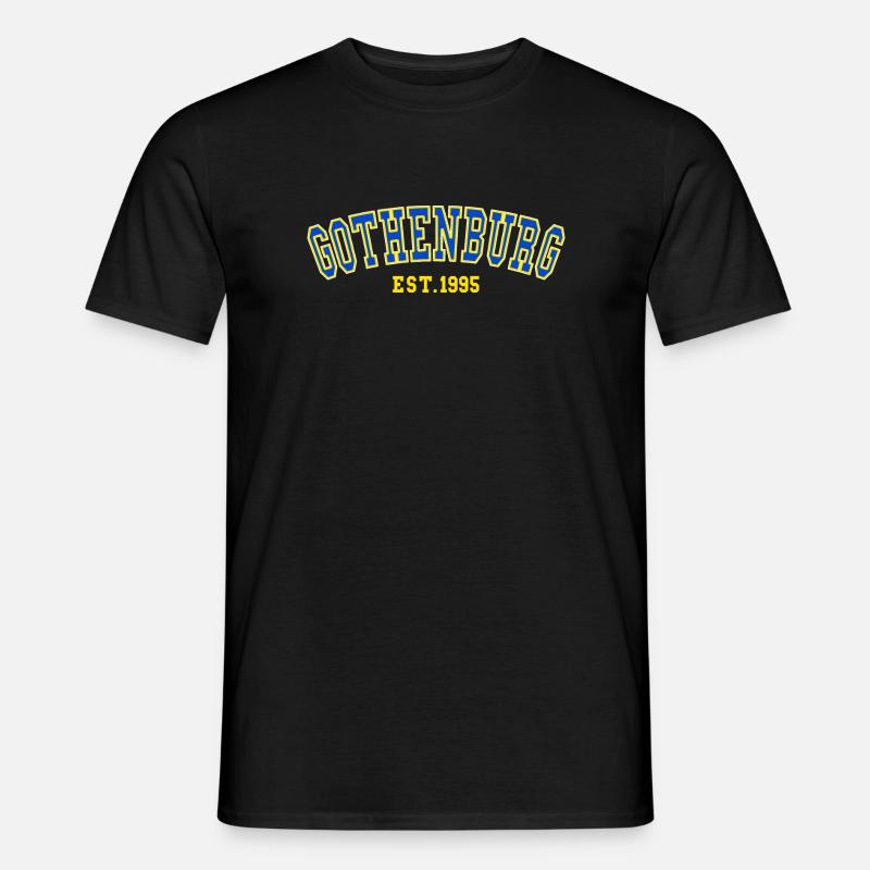 Göteborg Est. 1995 - Männer T-Shirt - Schwarz