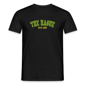 Den Haag Est. 1995 - Männer T-Shirt - Schwarz - Vorne - AI Model Male 178 light (178cm)