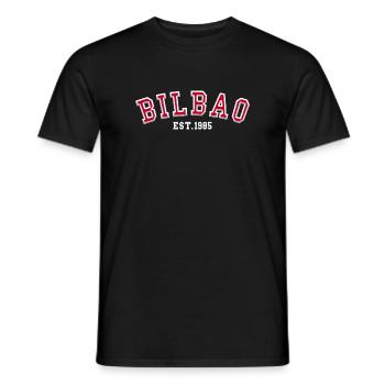 Bilbao Est. 1985 - Men's T-Shirt - black - Front - AI Model Male 178 light (178cm)