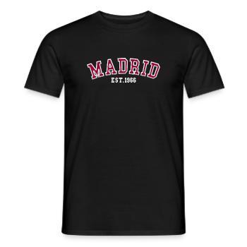 Madrid gegründet 1966 - Männer T-Shirt - Schwarz - Vorne - AI Model Male 178 light (178cm)