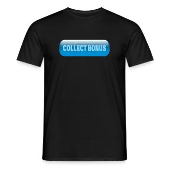 COLLECT BONUS - Männer T-Shirt - Schwarz - Vorne - AI Model Male 178 light (178cm)
